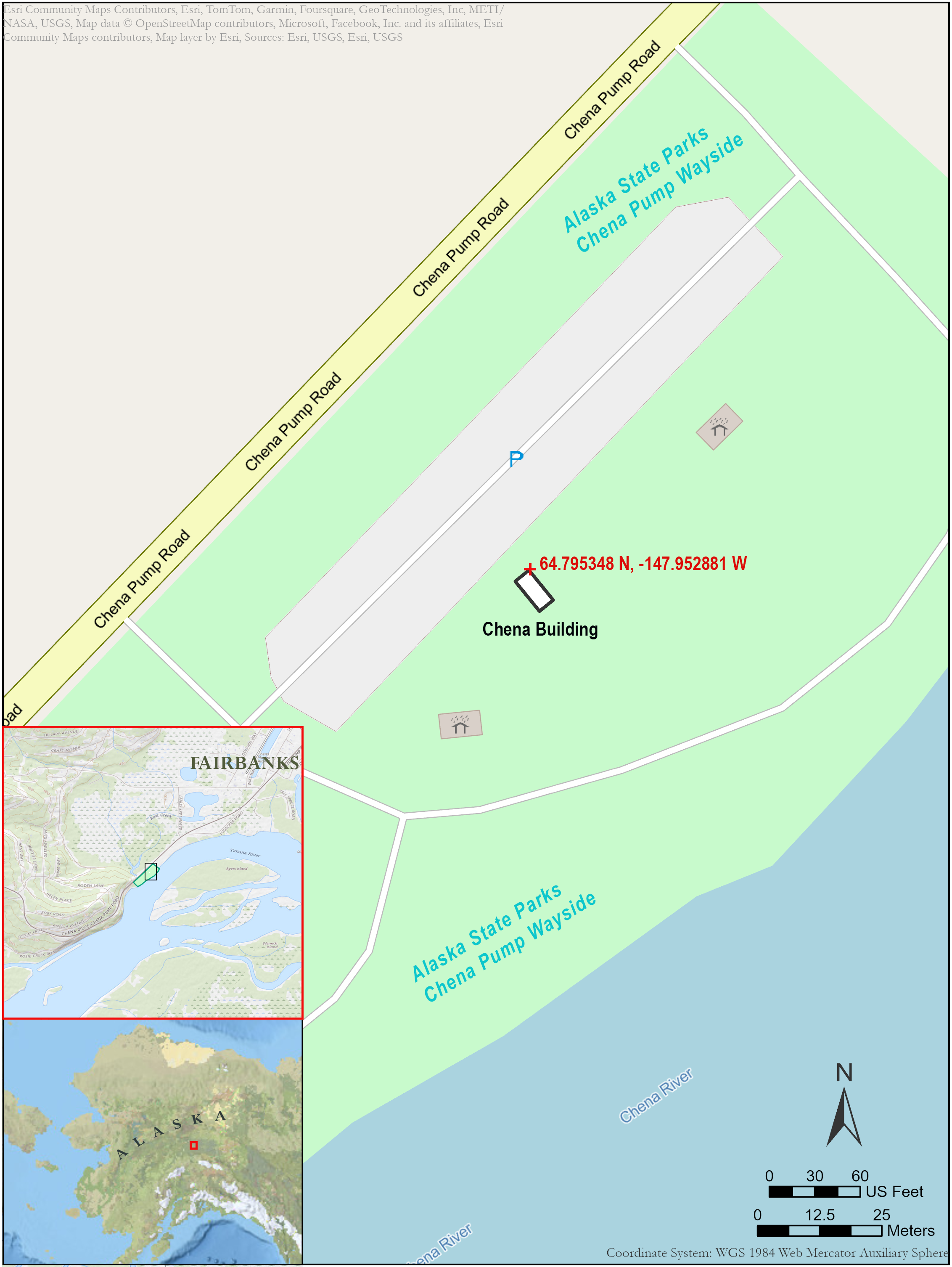 Chena Building site map, 2024