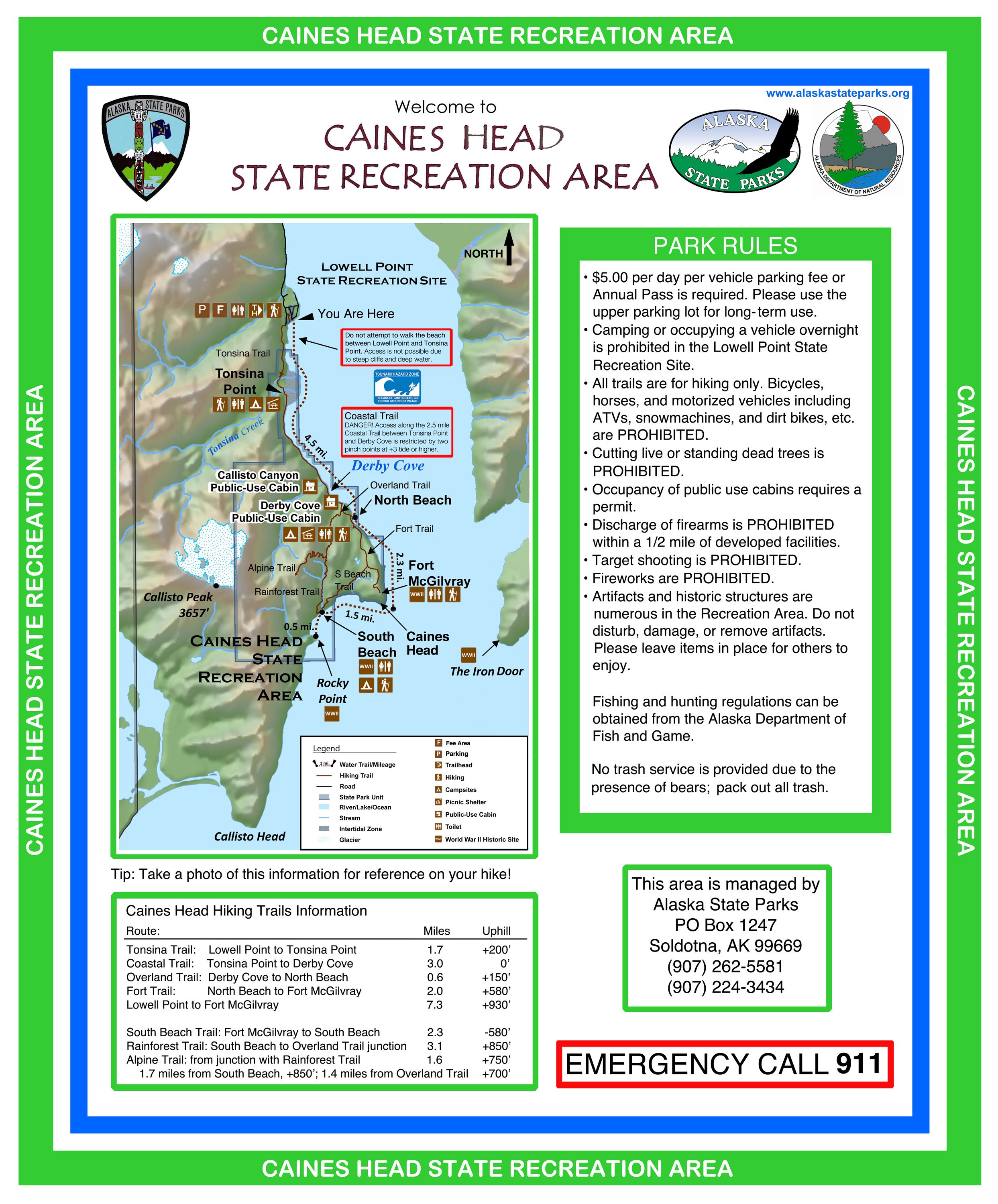 Caines Head Bulletin 1