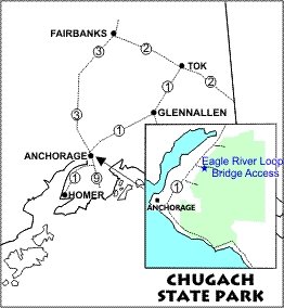 Map to eagle River Bridge Access