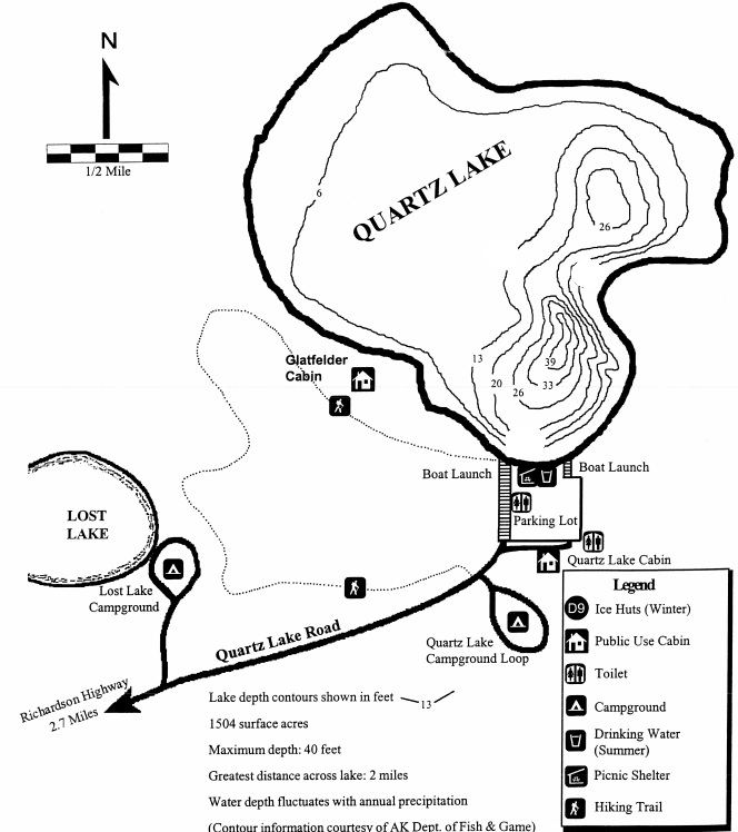 Quartz Lake Map