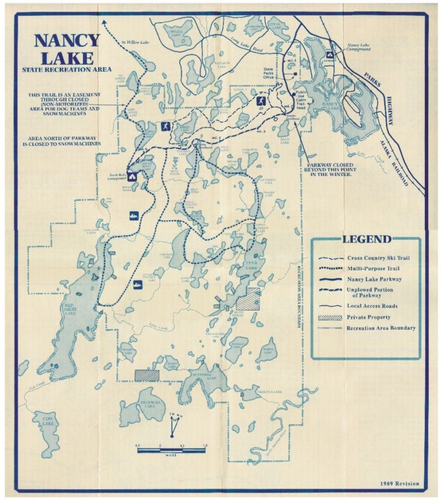 Map of Nancy Lake SRA