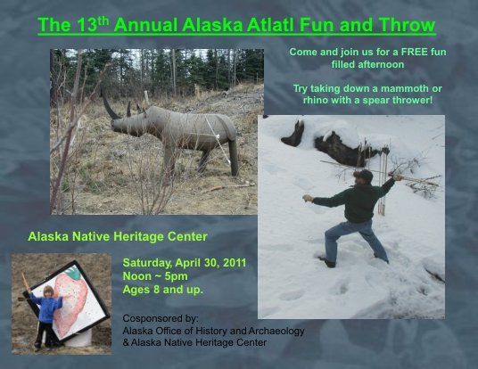 2011 Atlatl Event Poster