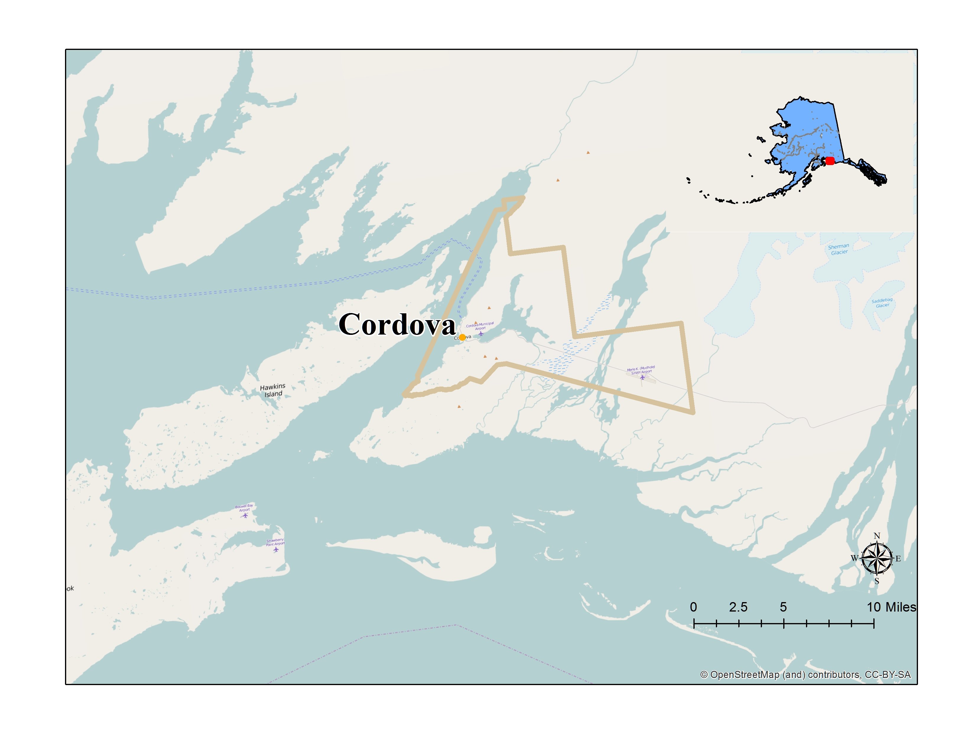 Cordova Map