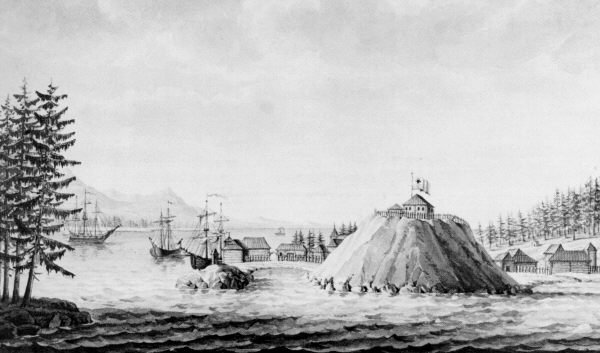 1805 illustration of Castle Hill by Langsdorf