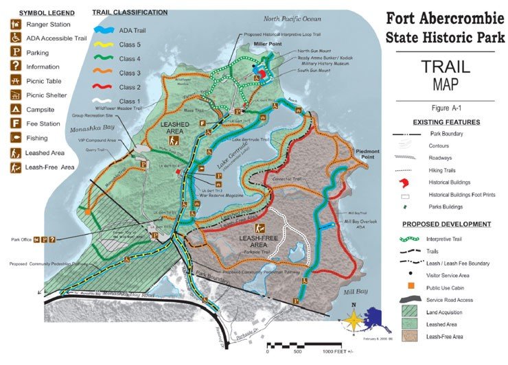 Fort Abercrombie Trail Map