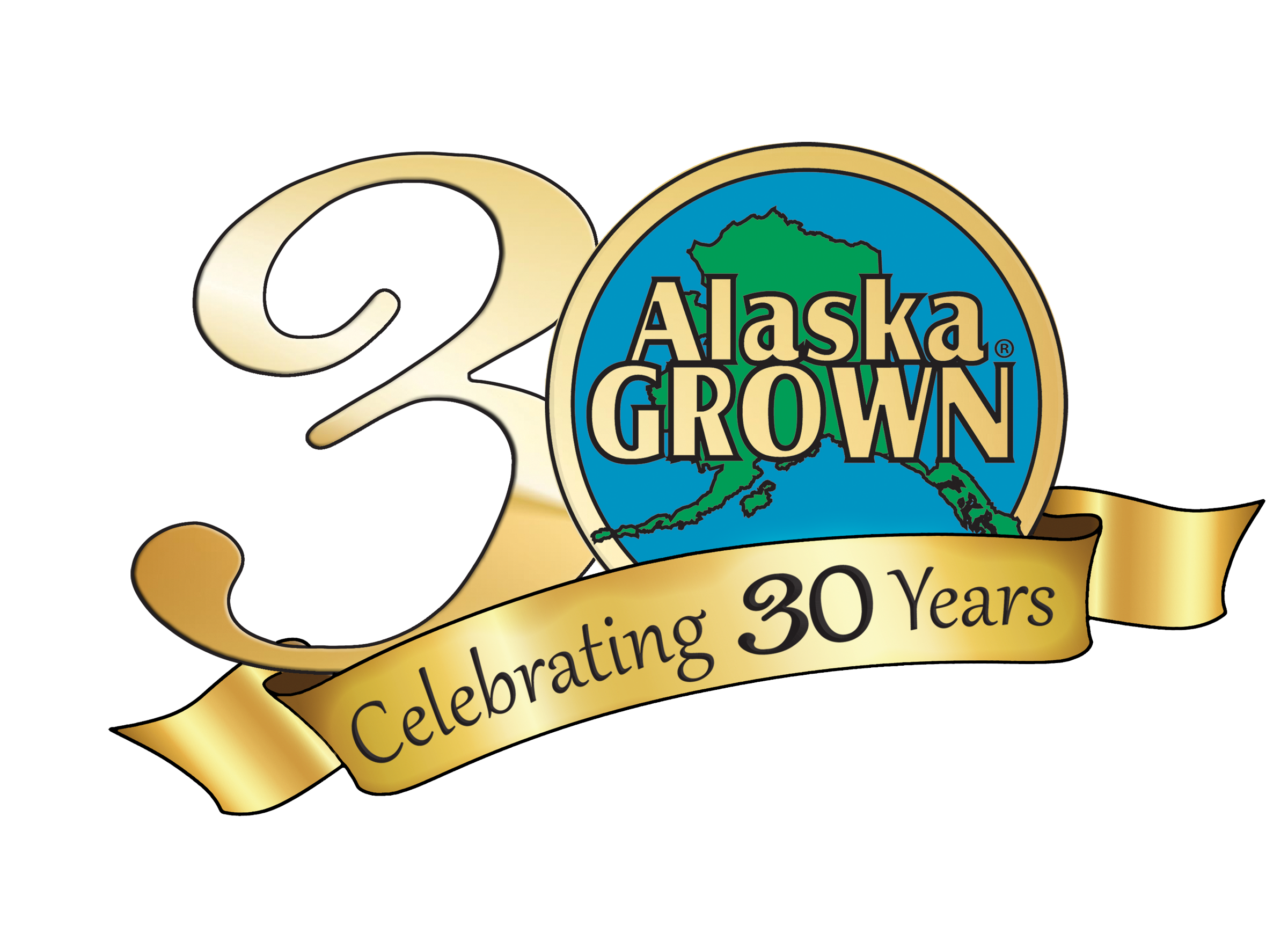 Alaska Grown 30 year logo