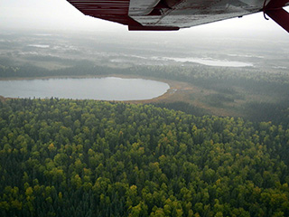 A view of two small lakes in Moose Creek East RRCS.