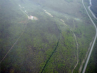 View of Riverview along the Steese Hwy and Chatanika River.