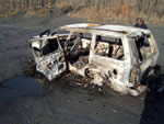 Burned/abandoned vehicle on the Knik River flats