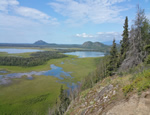 Gull Lake on left, Jim Lake on right