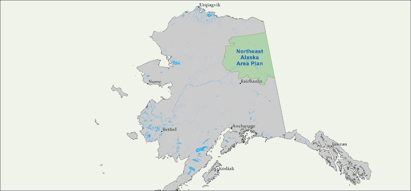 Map of the area affected by the Northeast Area Plan