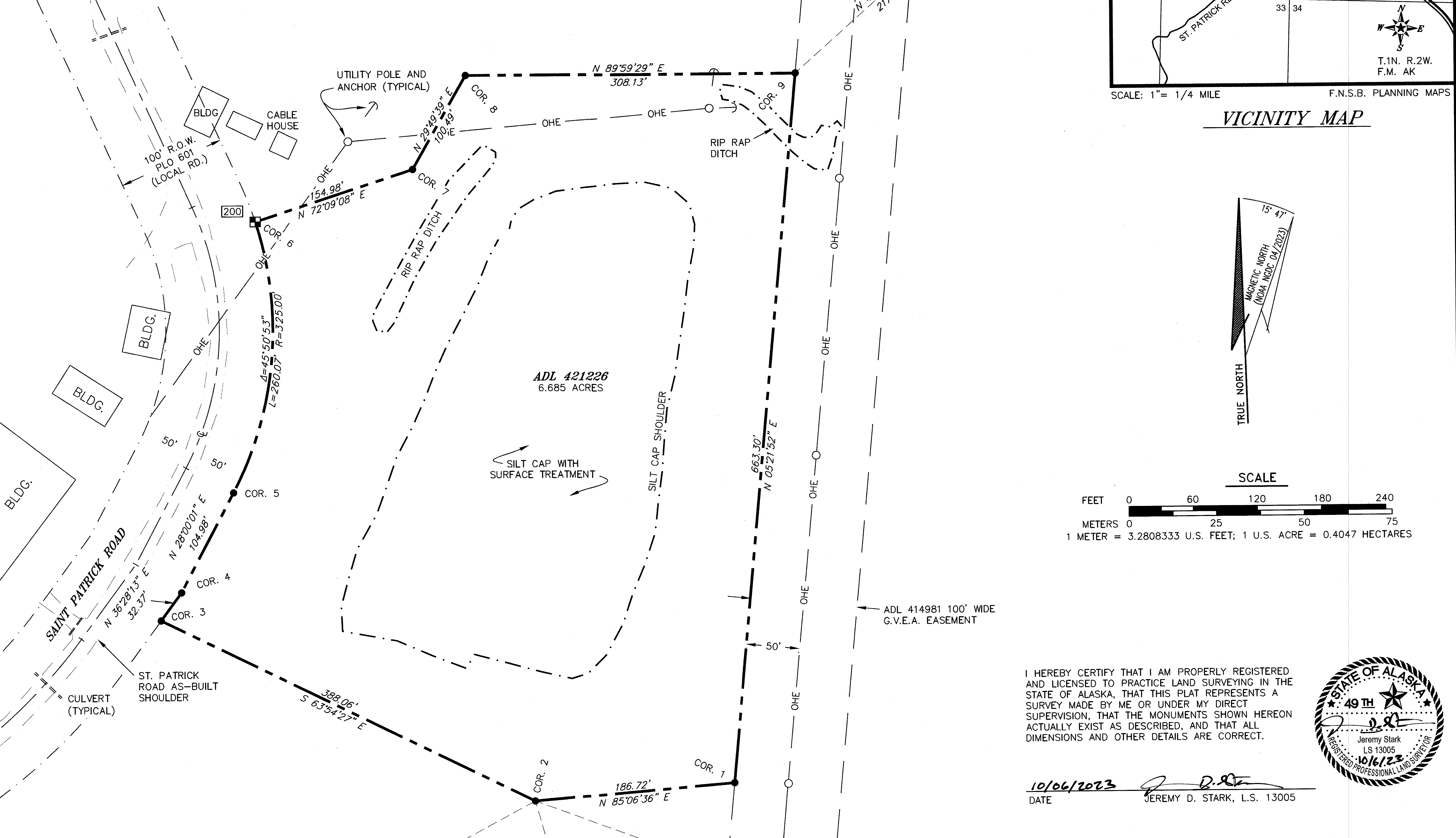 Decorative header of a survey of Grant Mine.