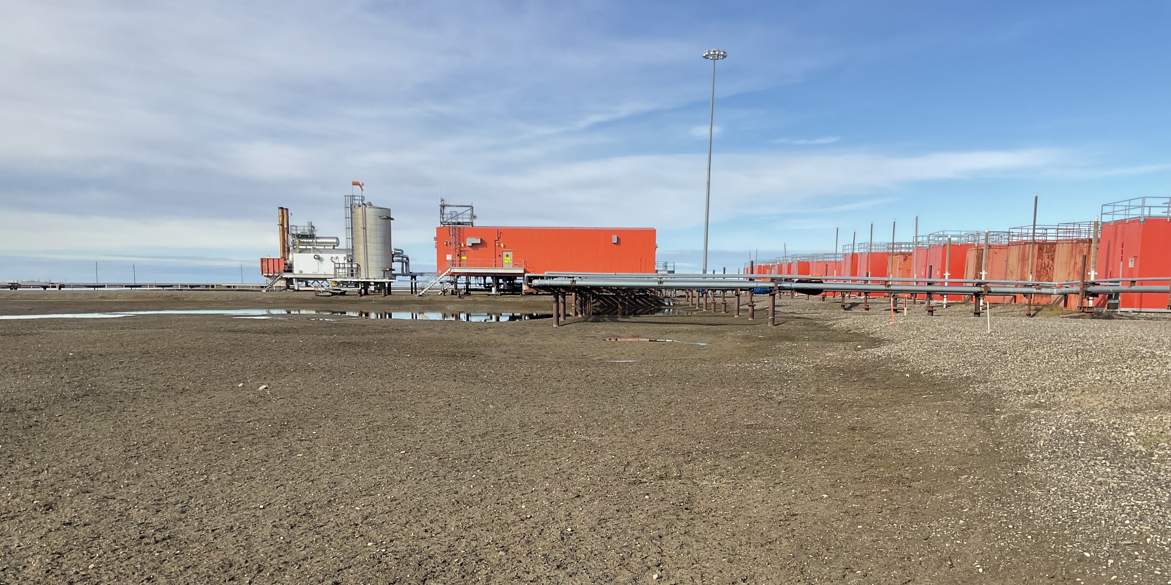 A pit for Drill Site 3N, North Slope