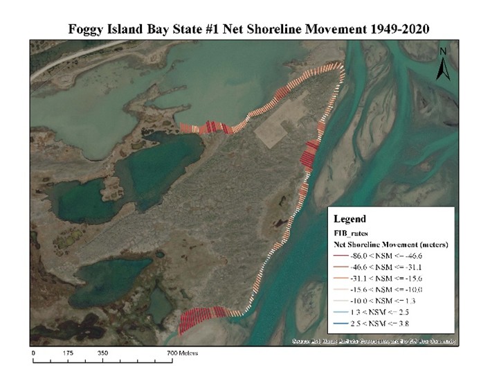 Foffy Island Bay State #1 Net Shoreline Movement