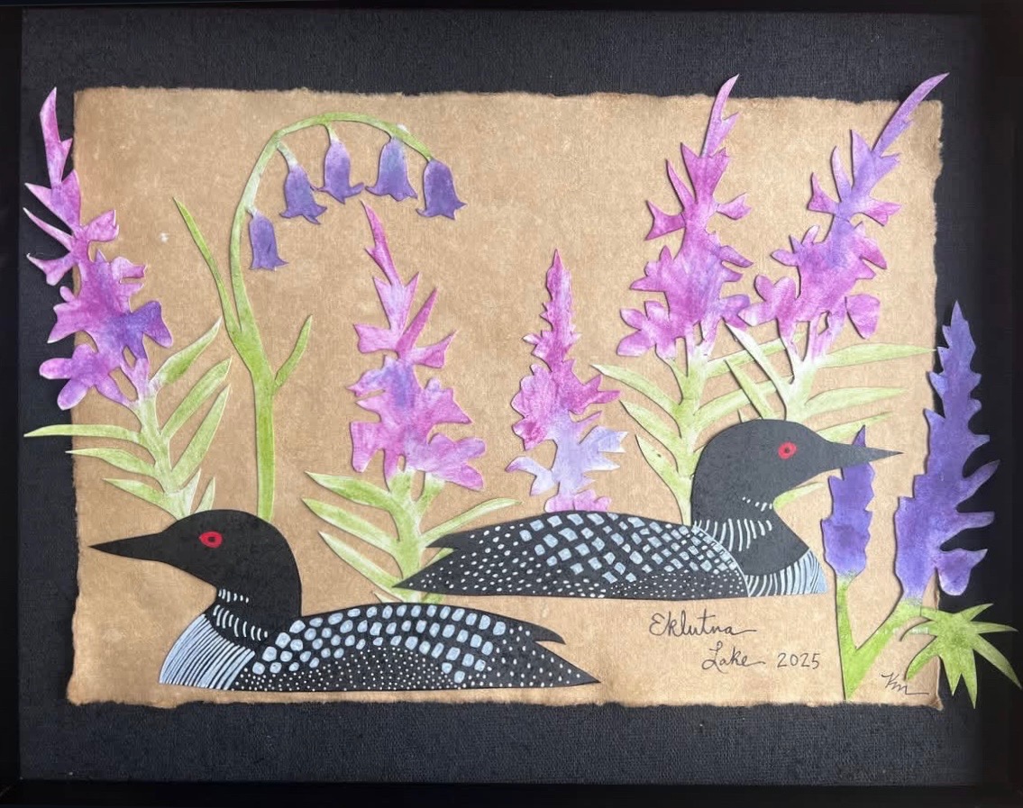Photo of artwork created by Kassandra Mirosh titled Eklutna Lake