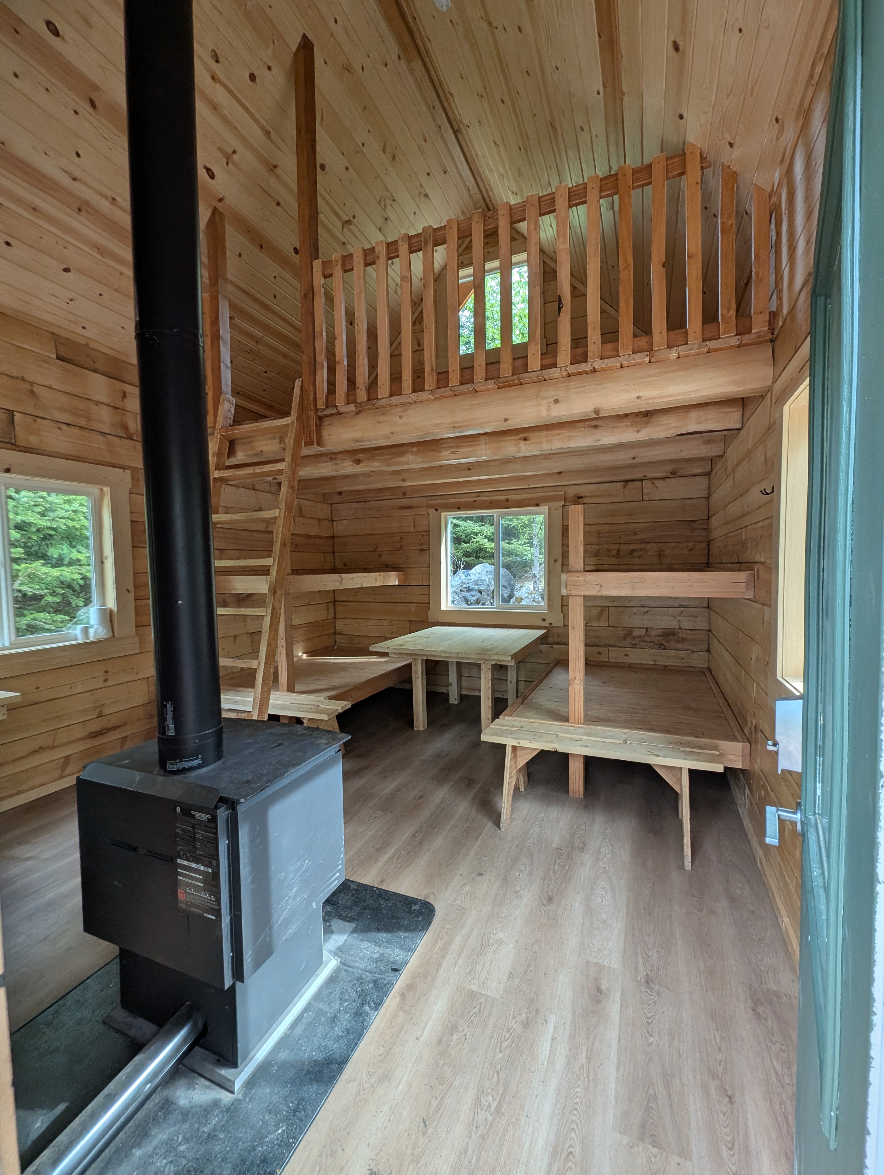 Inside of Black Bear Cabin