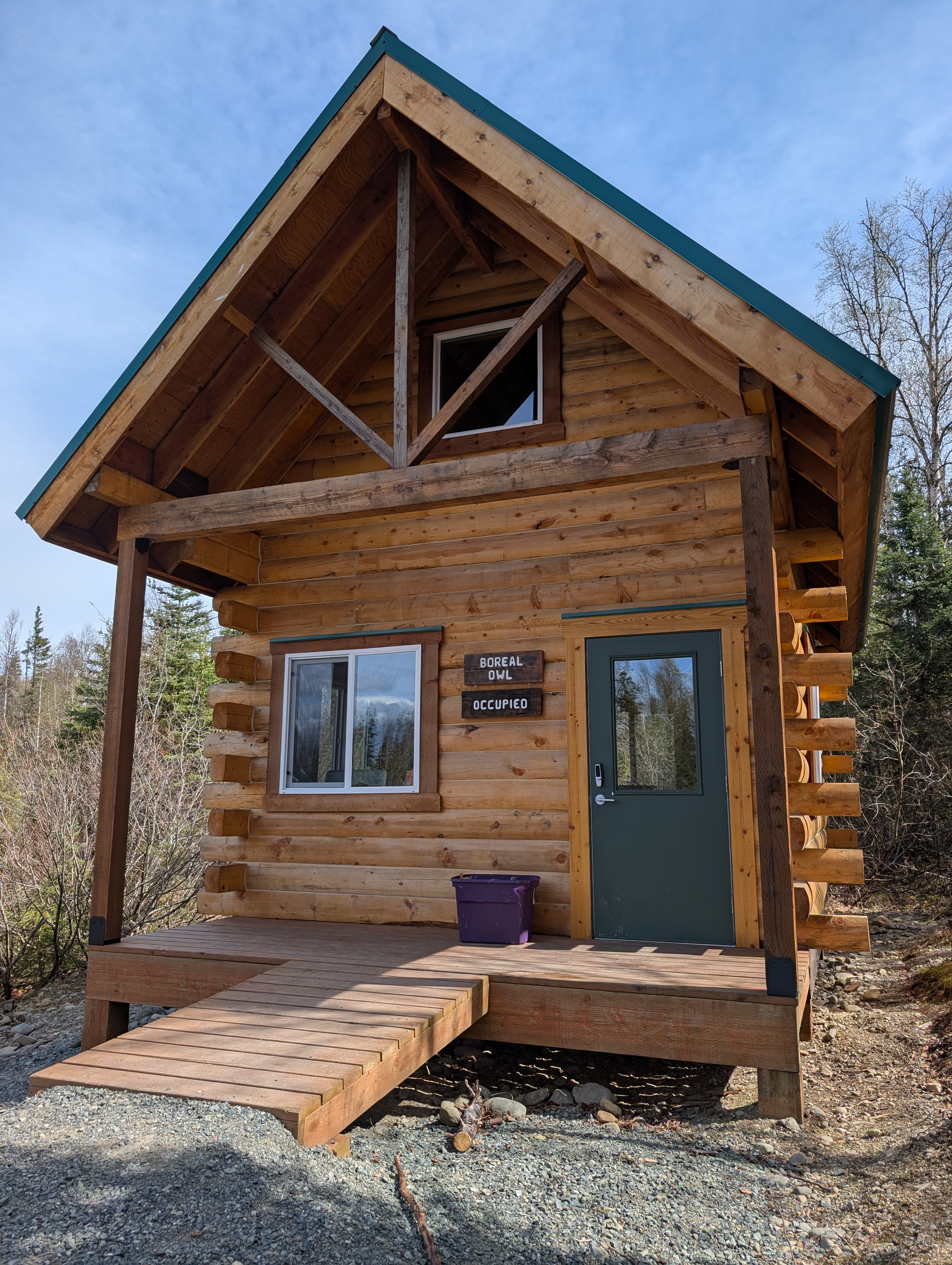Outside of Boreal Owl Cabin