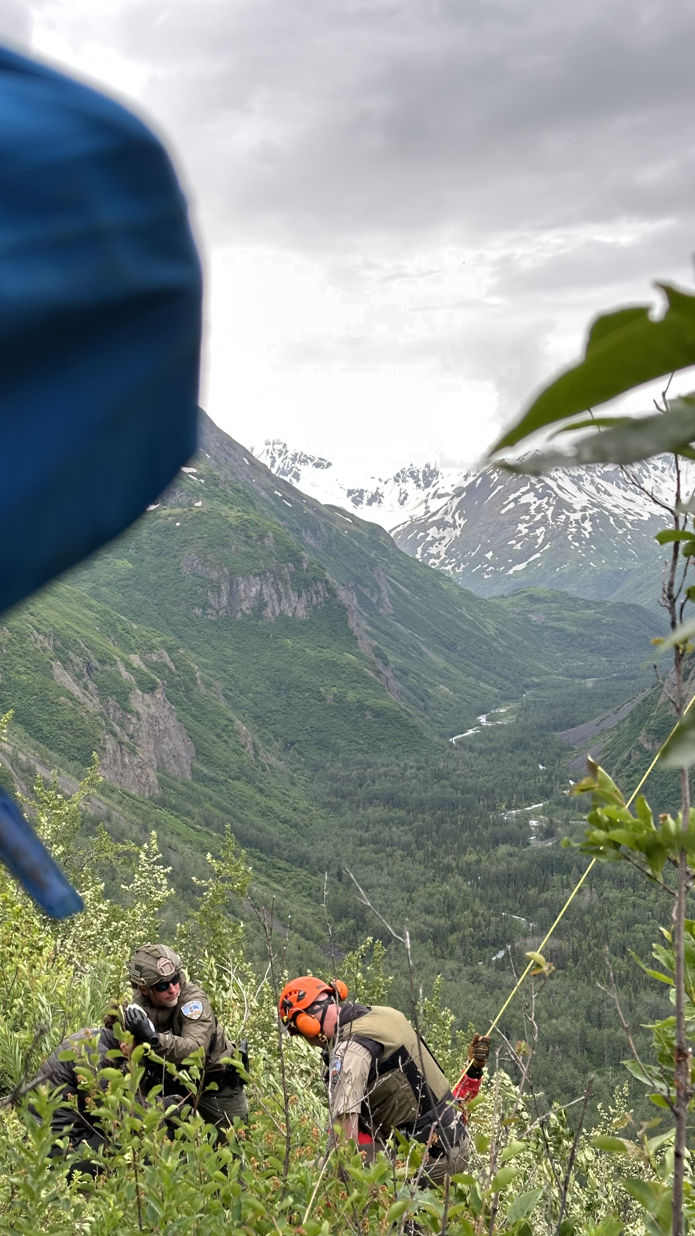 Search and Rescue operation at Bold Peak, Chugach State Park