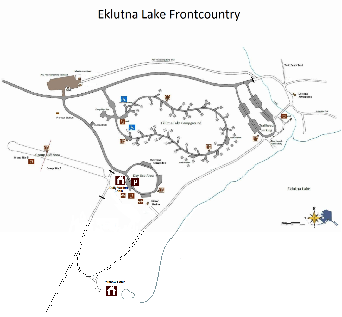 location map for Rainbow Trout Cabin