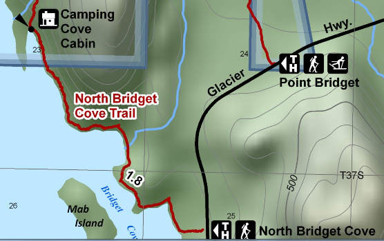 Area Map of Camping Cove