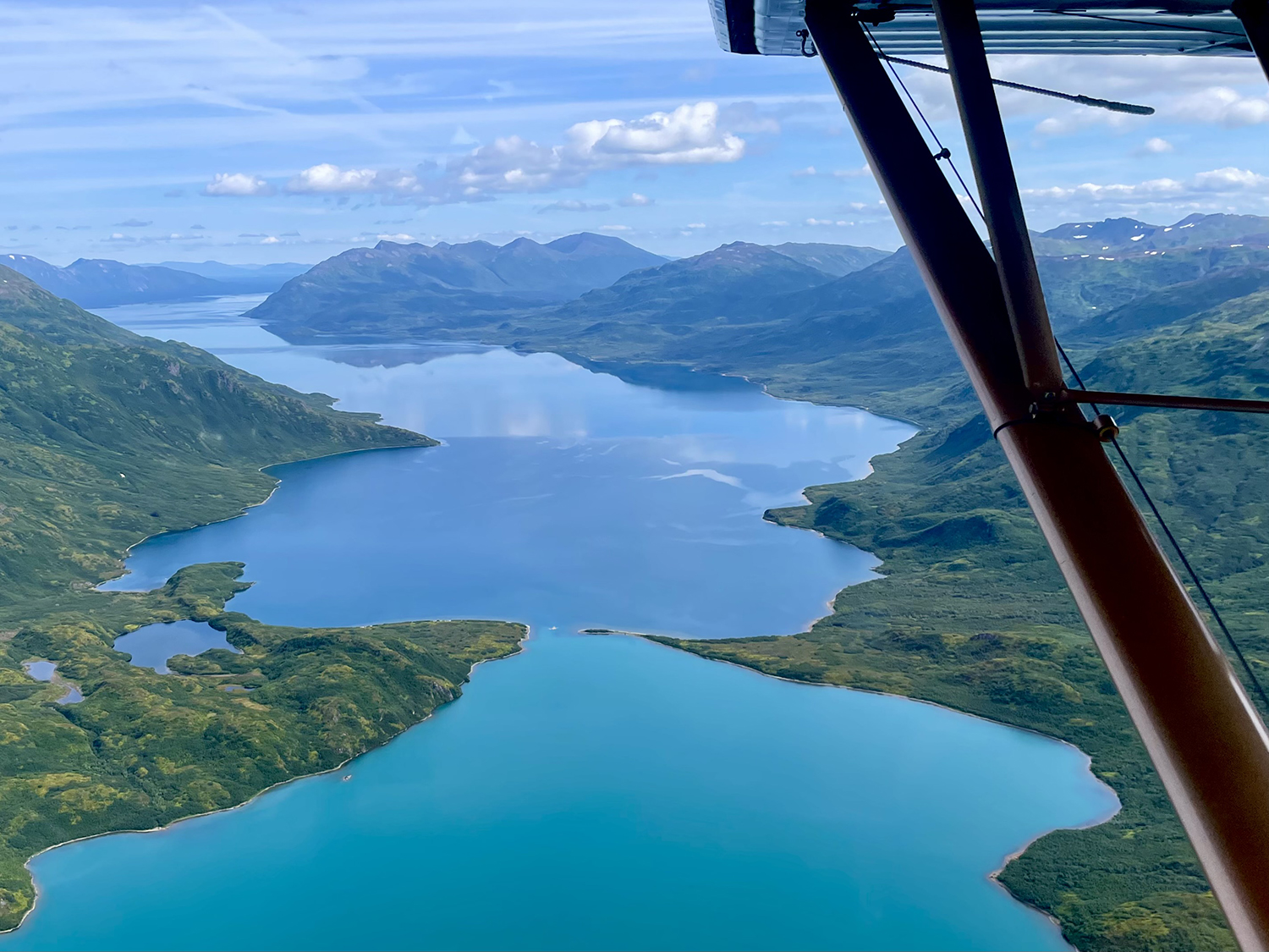 View of Lake Aleknagik from the sky
