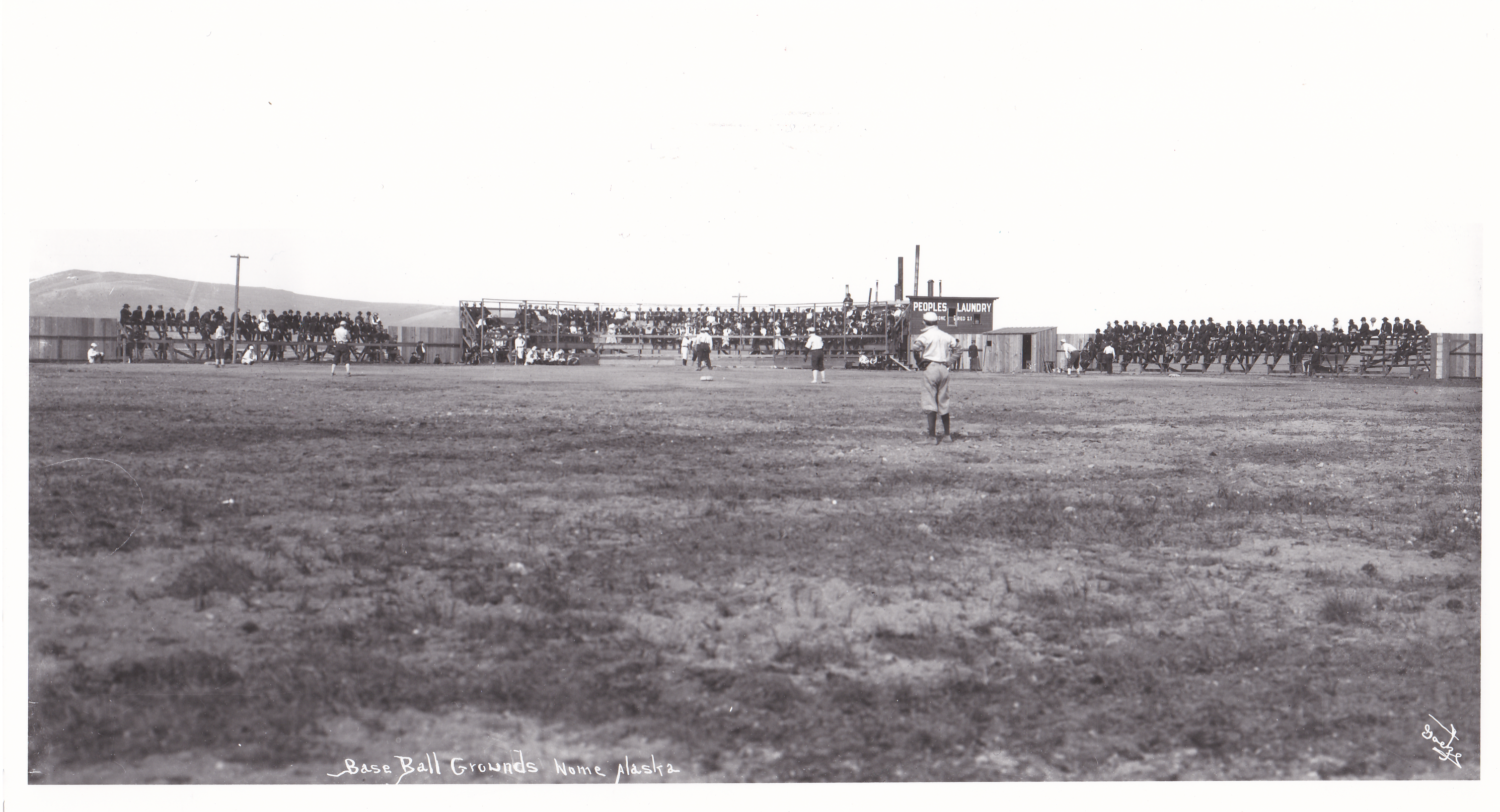 Baseball grounds Nome. Glenbow Archives. Courtesy of Terrence Cole.