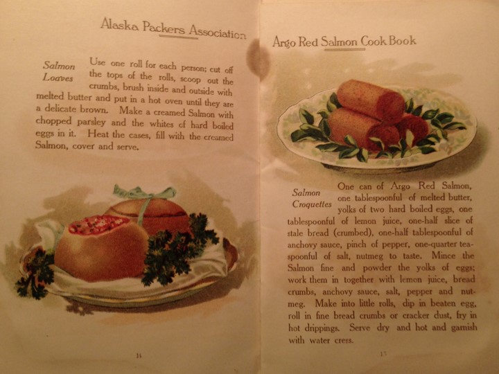 Recipes from APA's Argo Red Salmon Cookbook.