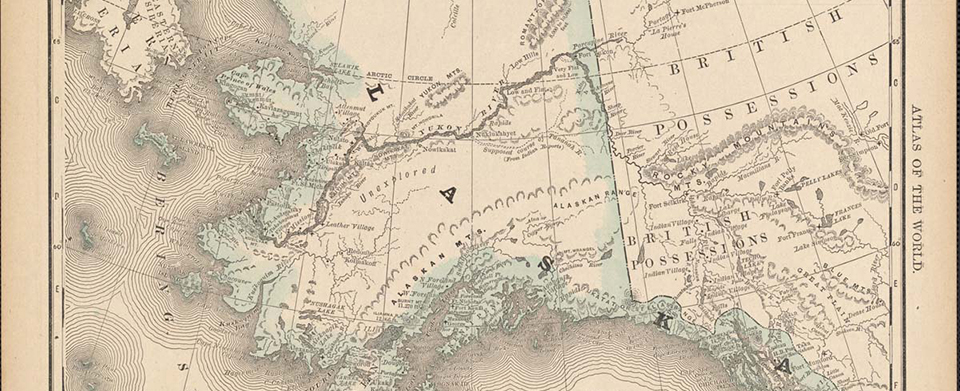 Atlas Map of Alaska - 1890