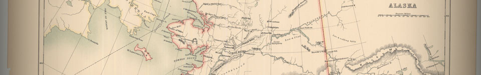 Old map scan of Alaska