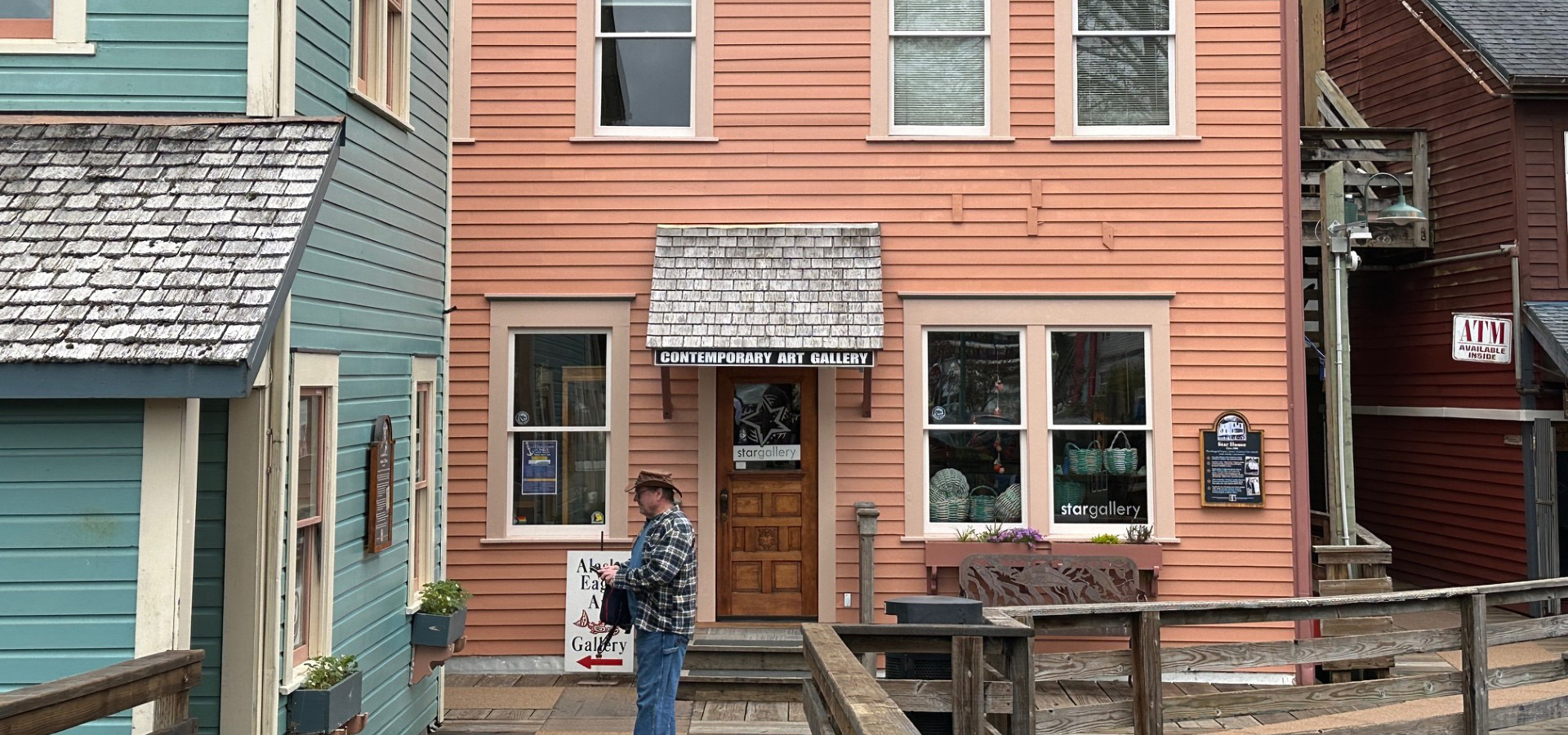 Historic Creek Street view from boardwalk, Ketchikan