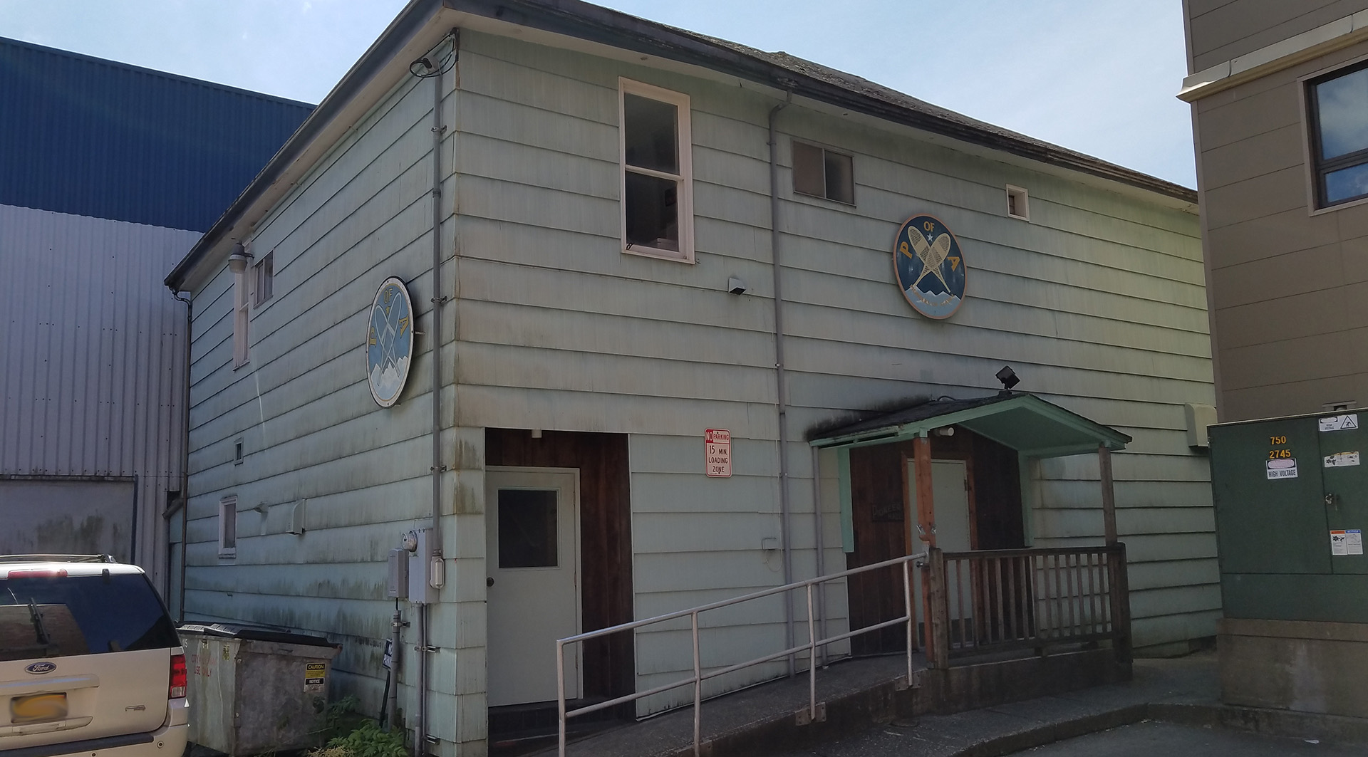 Recent photo of the Ketchikan Pioneer Hall