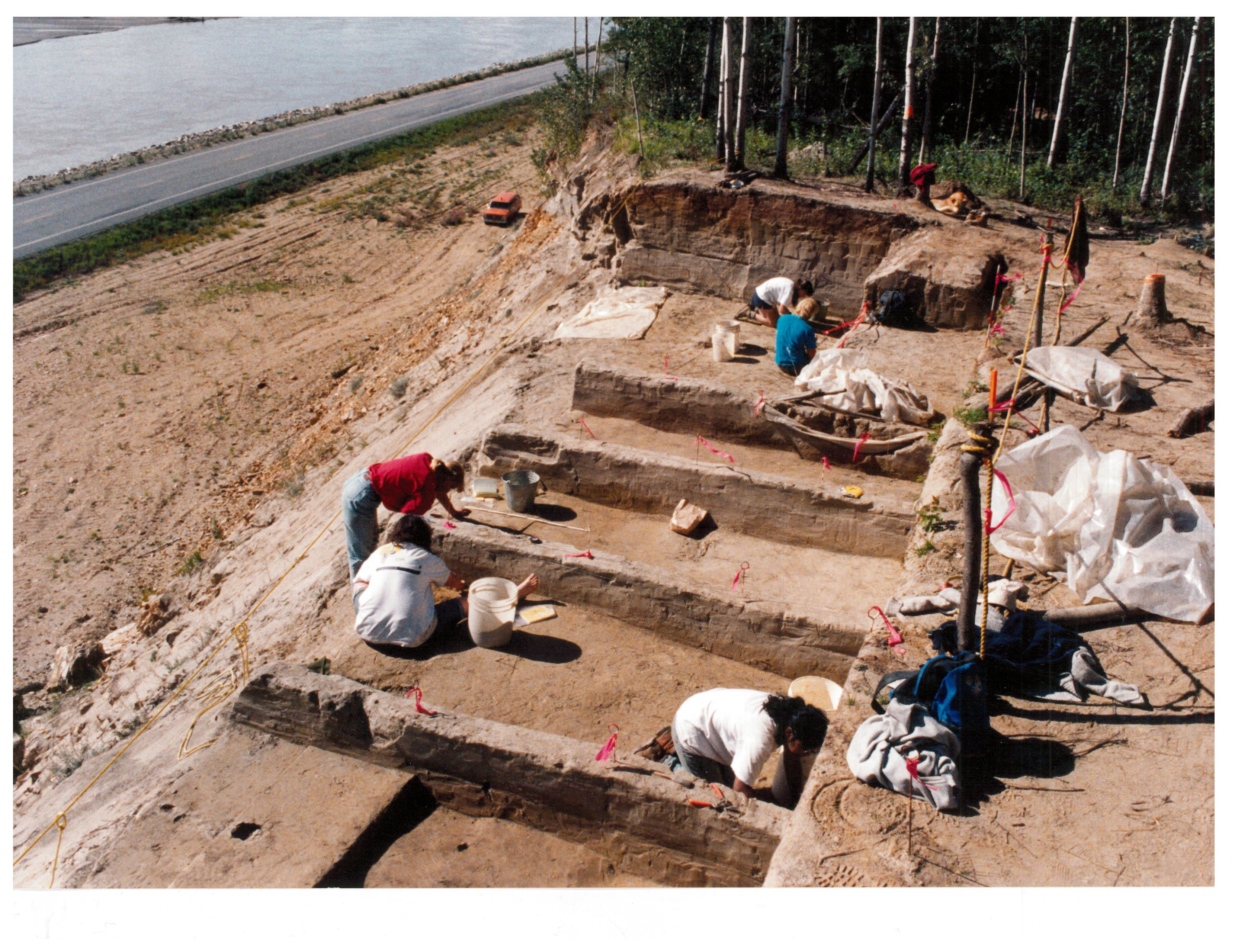 Excavations, 1991. Photo by Dr. Charles Holmes