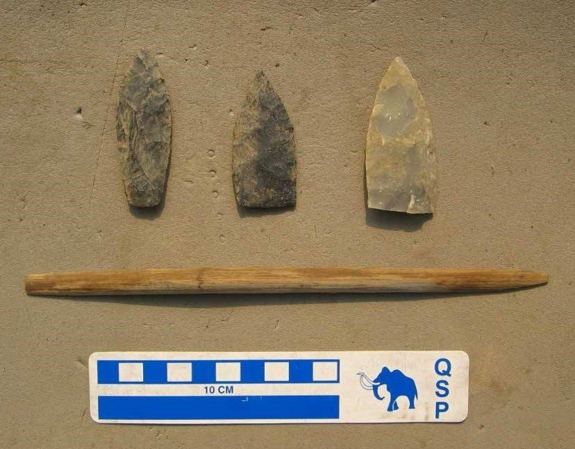 Arrowheads found at site