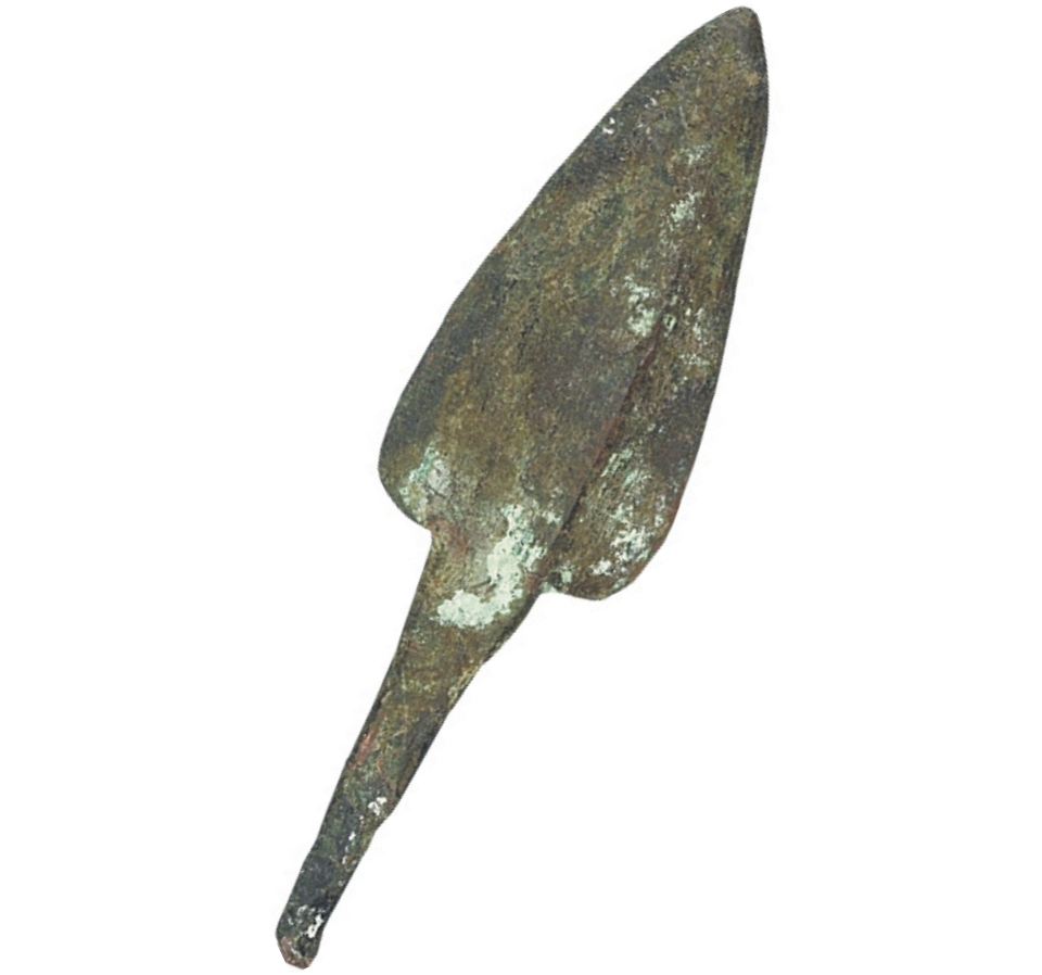 Cold Forged Copper Arrow Point