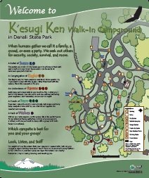 K'esugi Ken Walk In Campground Interpretive Panel