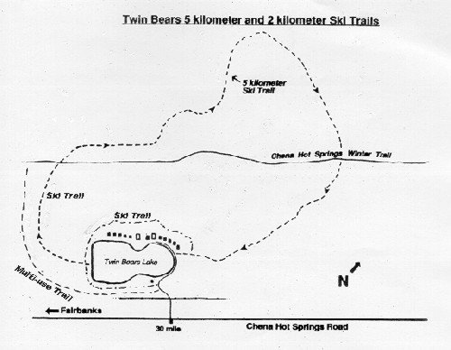 Twin Bears Ski Trail Map