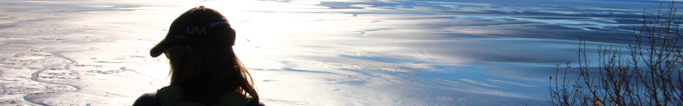 Enjoying the views in Kincaid Park