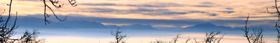 Mountains along Turnagain Arm as seen from Kincaid Park