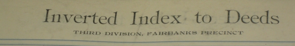 Inverted Index to Historic Books Deeds