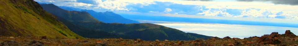 View while climbing Flat Top
